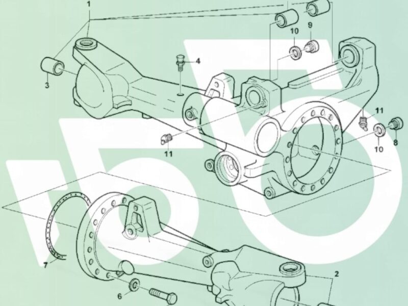 Obudowa mostu 750.01008 67 Dana Spicer 745/750 AL113769 John Deere 6820