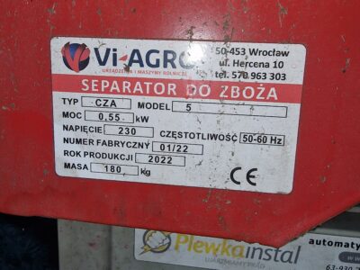 Separator aerodynamiczny czyszczalnia wialnia