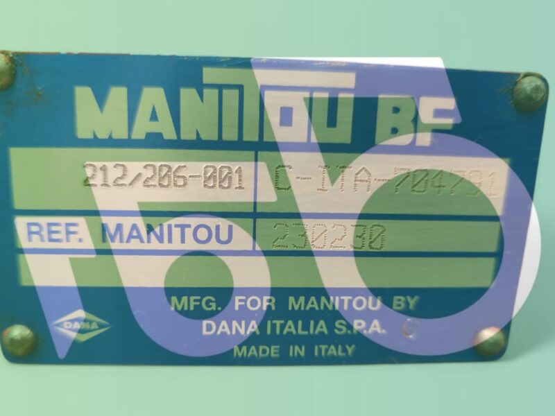 Dyferencjał 9x35 Dana Spicer 212/206 230230 Manitou MLT 633