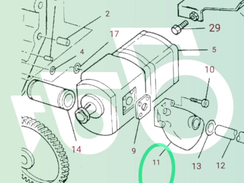 Kolektor ssący Pompa hydrauliczna 3384281M2 Massey Ferguson 6200