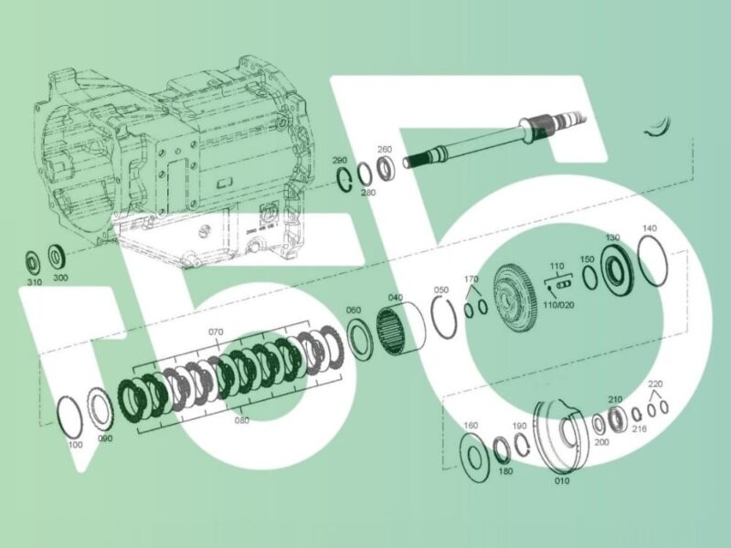 Wałek wyjściowy ZF 2093298083 3J08029660 Skrzynia Deutz-fahr Agrotron 165 TTV