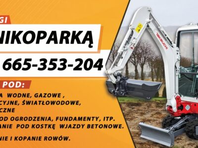 Usługi Minikoparka Koparką 8T