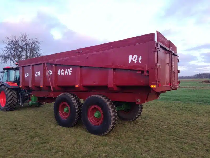 Przyczepa skorupa 12-18ton tandem własna hydraulika La Campagne