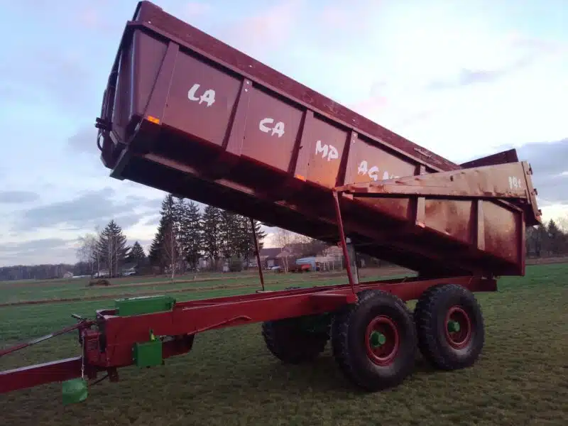 Przyczepa skorupa 12-18ton tandem własna hydraulika La Campagne
