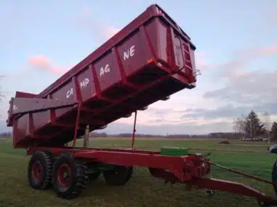 Przyczepa skorupa 12-18ton tandem własna hydraulika La Campagne