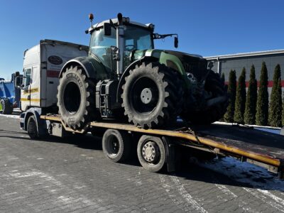 Transport maszyn rolniczych budowlanych pomoc drogowa