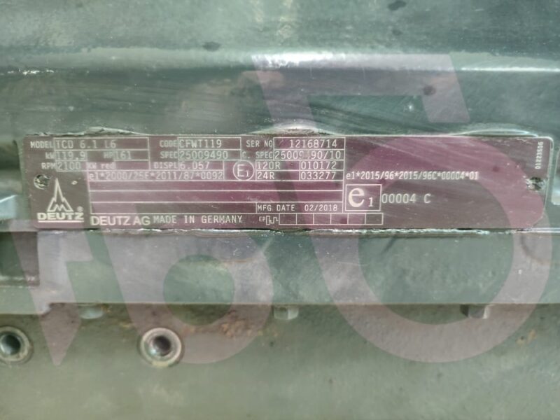 DEUTZ TCD 6.1 L6 Zetor Crystal 160