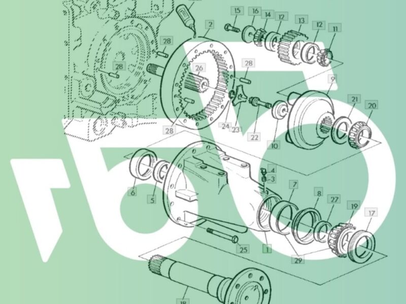 Zwolnica Tylna R126431 R309923 R328154 R260275 John Deere 6800
