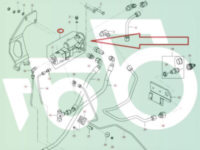 Zawór hamulcowy Rexroth 1.535.108.130 Agco V36613200 Valtra N101