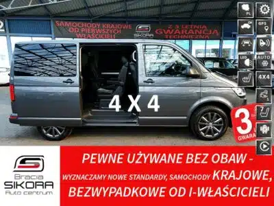 Volkswagen Multivan 7-OSÓB 4x4 AUTOMAT 3Lata GWARANCJA 1wł Kraj Bezwyp FullLed+Skóra FV23%