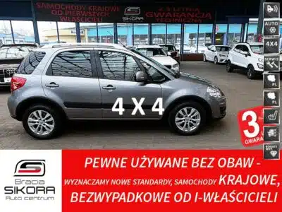 Suzuki SX4 4x4 1,6i 16V KLIMATRONIC Podgrzewane Fotele GWARANCJA Krajowy Bezwypad I (2006-2013)