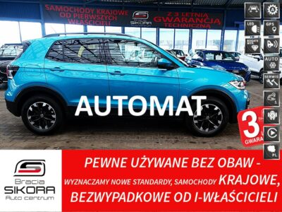 Volkswagen T-Cross AUTOMAT 150km fullLed+Front Assist JAK NOWY 1wł Kraj Bezwypadkowy F23%