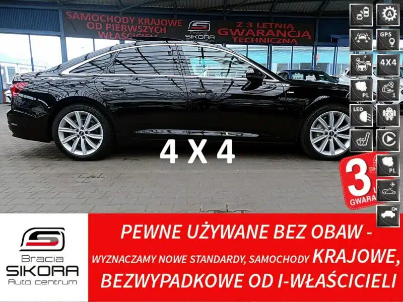 Audi A6 S-Line 40TDI QUATTRO 204KM PANORAMA Gwarancja I-wł Kraj Bezwypad F23% C8 (2018-)