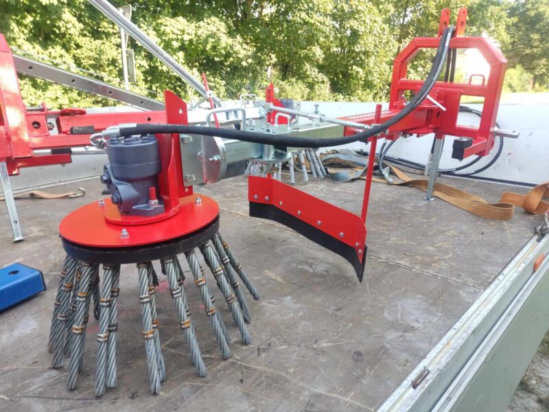 Odchwaszczarka rotacyjna szczotka do chwastów hydrauliczna nowa solidna