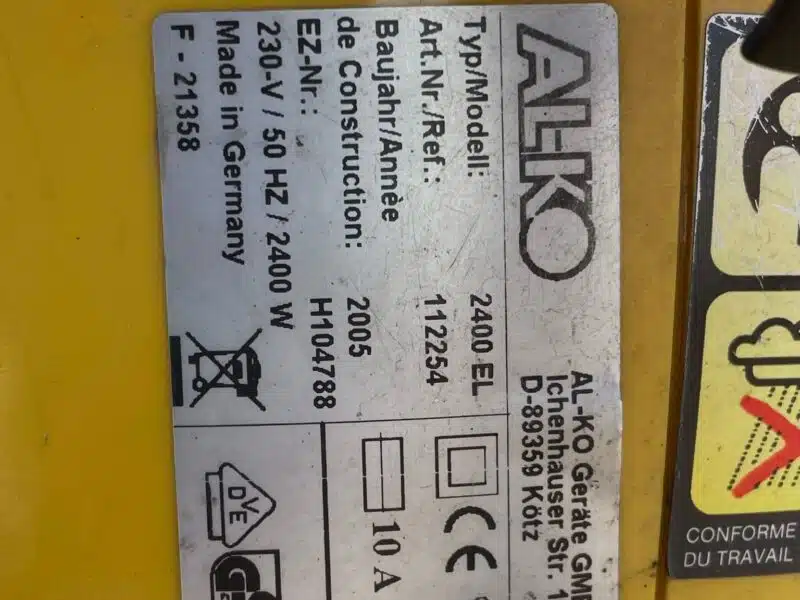 Dmuchawa AL-KO Hurricane 2400EL