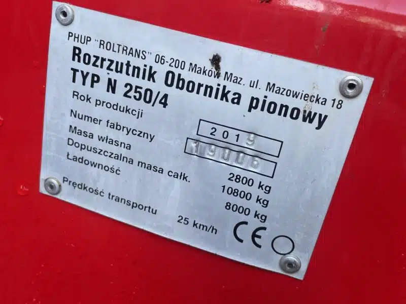 Rozrzutnik 8Ton Roltrans