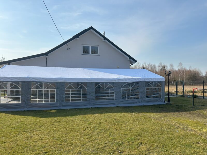 Wynajem namiotu imprezowego o wymiarach 6x12 m