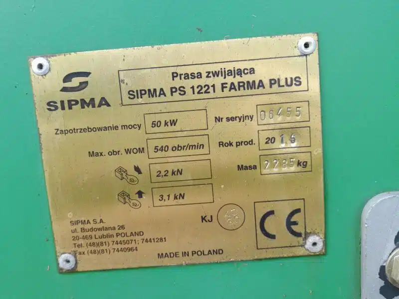 Sprzedam prase Sipma PS 1221 Farma plus