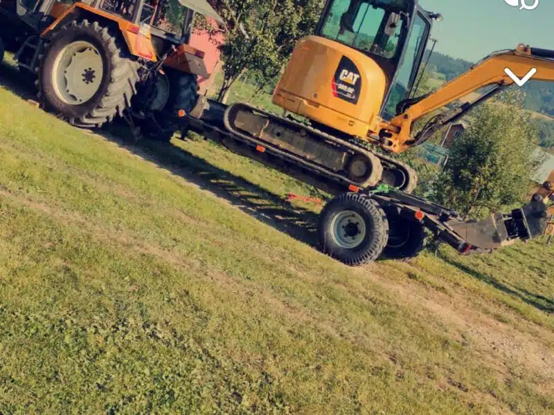 Przyczepa pod koparkę