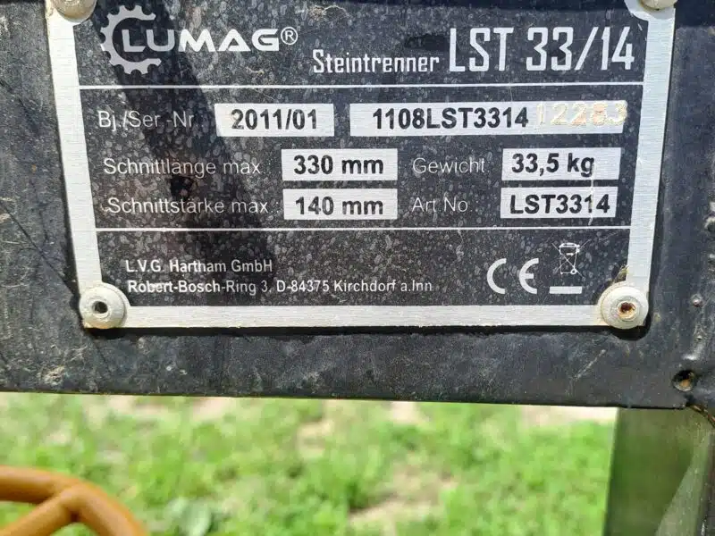 Przecinarka gilotyna Lumag LST33/14