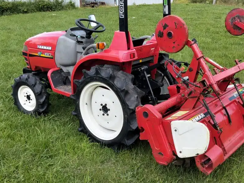 Traktorek 4x4 wspomaganie rewers 18km ciągniczek ogrodniczy Kubota ciągnik john