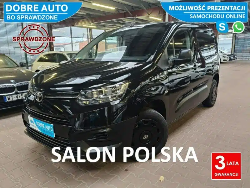 Toyota Proace City 1.5 102KM Rej. 12.2020r 81 tyś km, I Właściciel, FV 23%