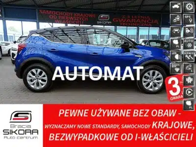 Renault Captur AUTOMAT Led+Kamera 360+Navi+BLIS 3Lata GWARANCJI 1wł Kraj Bezwypadkowy II (2019-)
