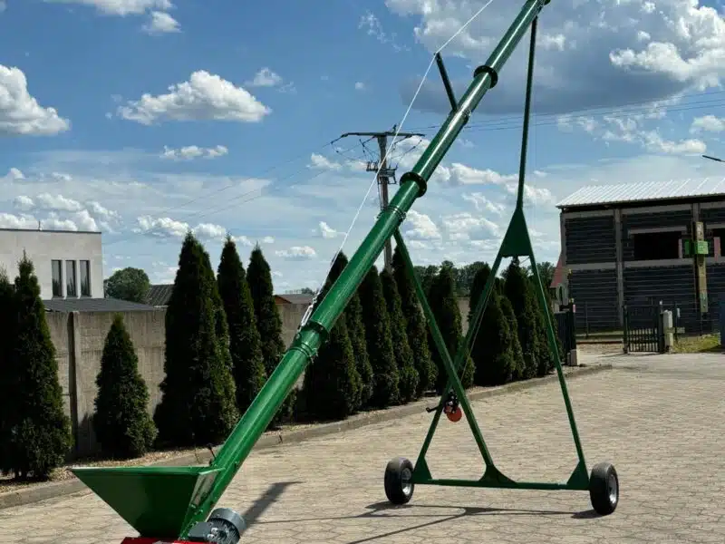 Przenośnik ślimakowy koszowy żmijka 200mm z koszem 4 metry .5kw