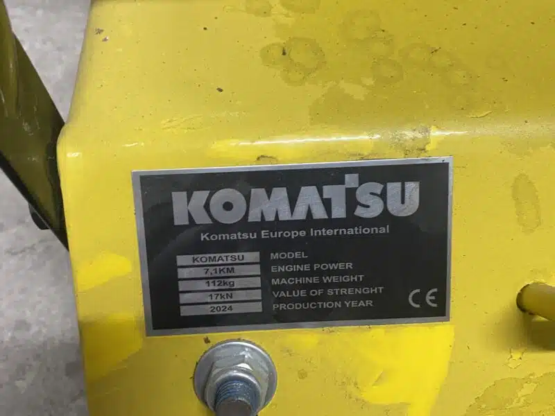 Zagęszczarka komatsu 112 kg