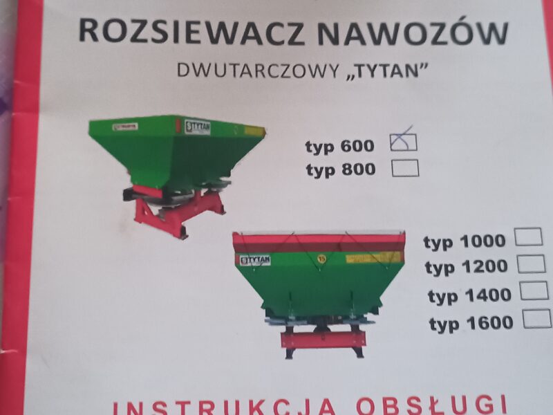 Rozsiewacz nawozu Strumyk 600l