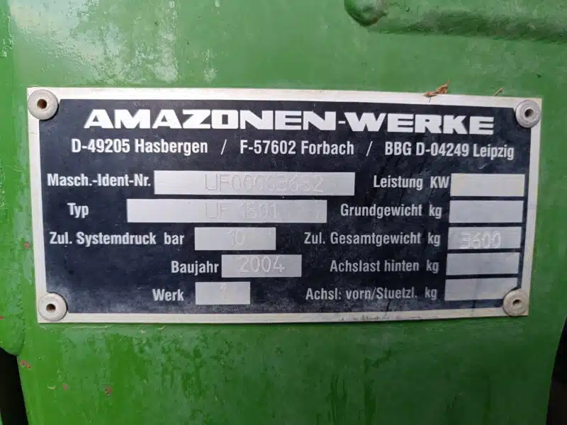 Opryskiwacz Amazone UF 1801