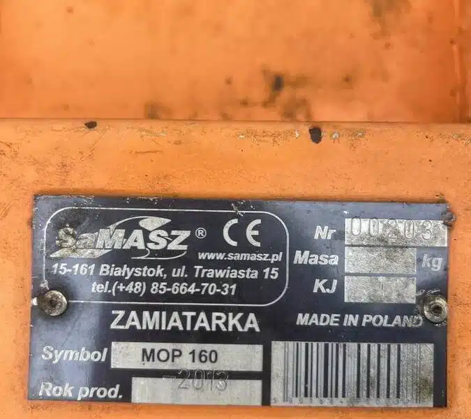 Zamiatarka SAMASZ MOP 160