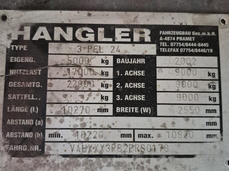 Przyczepa 3 osiowa 8,60m