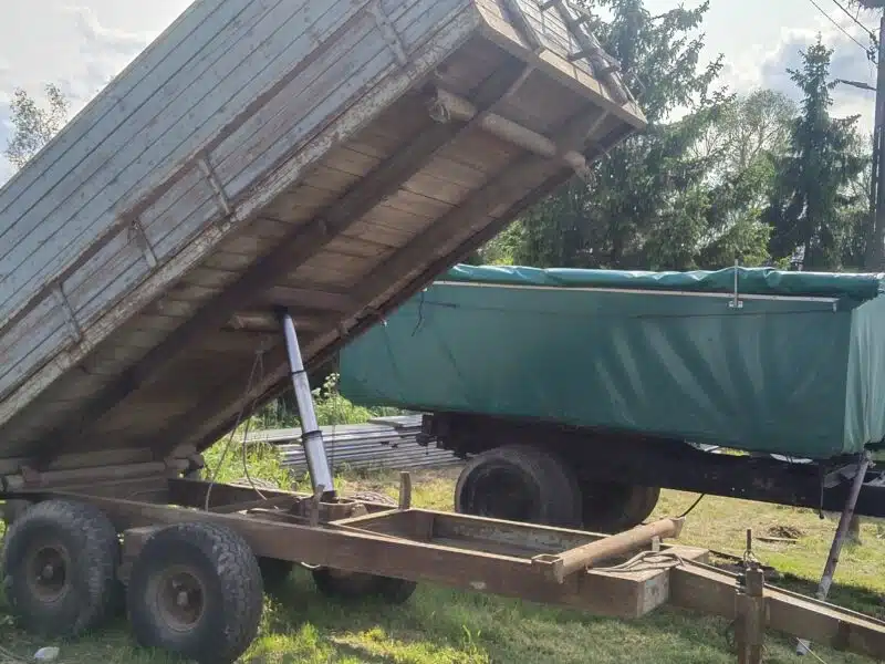 Przyczepa wywrotka tandem