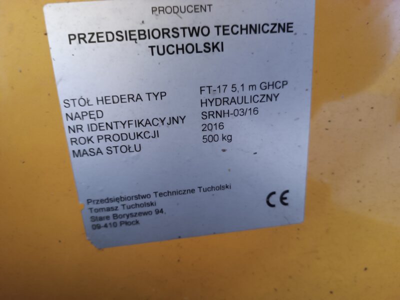 Stół do rzepaku Tucholski New Holland