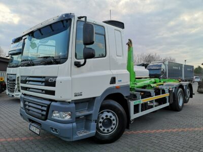 DAF CF 85.410 ATE Hakowiec 6x2 Skibicki 250Tys.Km.! Jak z Fabryki! Rolka! Na Duże Kontenery! Manual! Blokada Mostu! Oryginalny Hak!