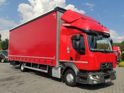 Renault D12.240 E6 Firana Tył Drzwi Dach Zsuwany Długa 830cm Automat Kabina Glob Salon PL Zadbana Super STAN !!! Midlum