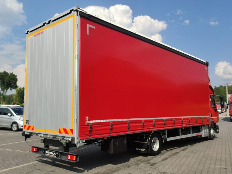 Renault D12.240 E6 Firana Tył Drzwi Dach Zsuwany Długa 830cm Automat Kabina Glob Salon PL Zadbana Super STAN !!! Midlum