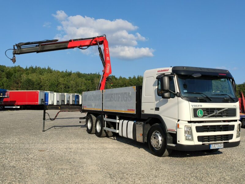 Volvo FM 440 6x4 HDS FASSI F170 Składany w Literę Z E5 Mały Przebieg Zadbany Sprawny Ważne UDT Gotowy do Pracy Super stan