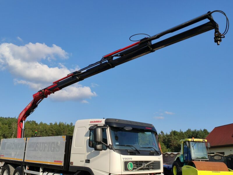 Volvo FM 440 6x4 HDS FASSI F170 Składany w Literę Z E5 Mały Przebieg Zadbany Sprawny Ważne UDT Gotowy do Pracy Super stan