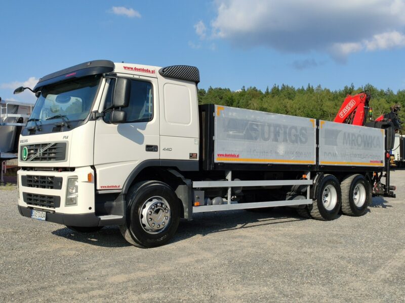 Volvo FM 440 6x4 HDS FASSI F170 Składany w Literę Z E5 Mały Przebieg Zadbany Sprawny Ważne UDT Gotowy do Pracy Super stan