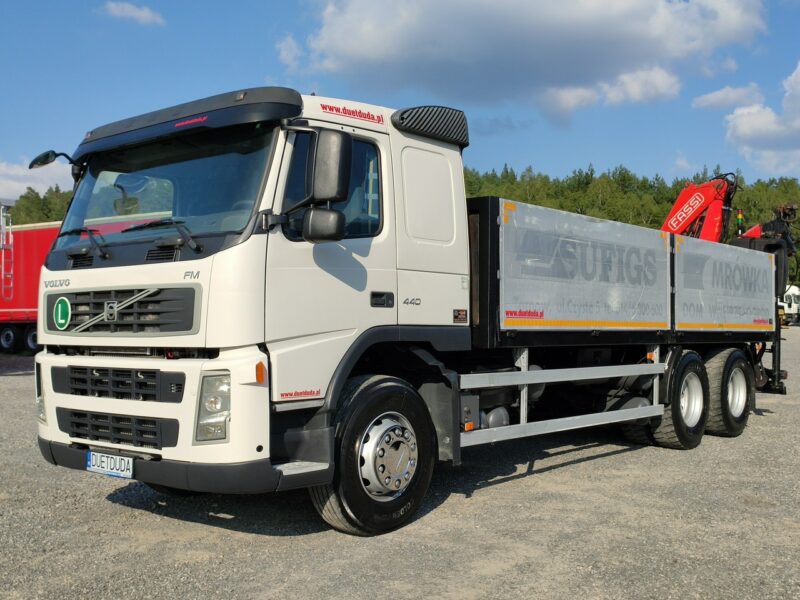 Volvo FM 440 6x4 HDS FASSI F170 Składany w Literę Z E5 Mały Przebieg Zadbany Sprawny Ważne UDT Gotowy do Pracy Super stan