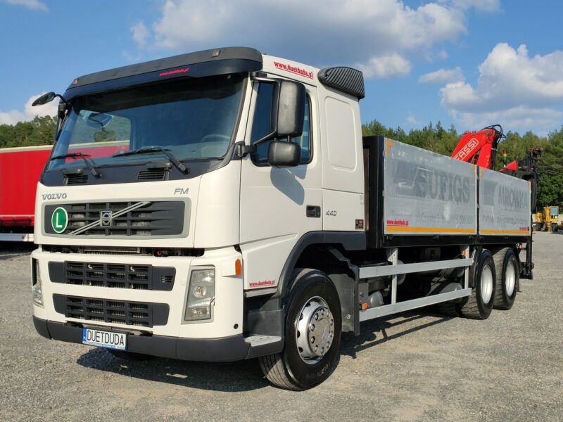 Volvo FM 440 6x4 HDS FASSI F170 Składany w Literę Z E5 Mały Przebieg Zadbany Sprawny Ważne UDT Gotowy do Pracy Super stan