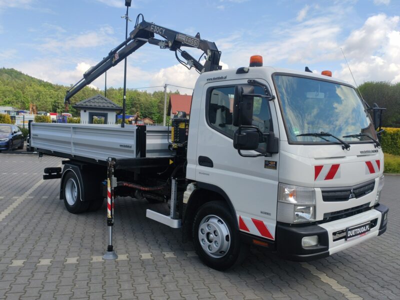 Mitsubishi Canter Fuso 9C18 3.0/180KM Automat, HDS FASSI F30 Wywrotka 3-str Skrzynia Biegów Automat Klimatyzacja DMC-8550kg UNIKAT Super Stan !!!