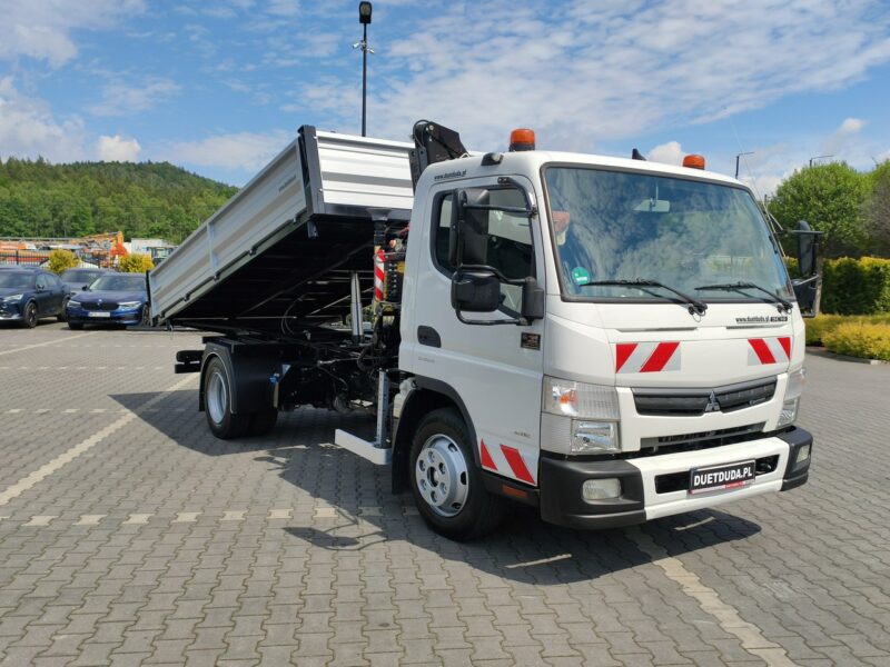 Mitsubishi Canter Fuso 9C18 3.0/180KM Automat, HDS FASSI F30 Wywrotka 3-str Skrzynia Biegów Automat Klimatyzacja DMC-8550kg UNIKAT Super Stan !!!