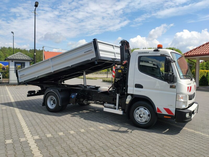 Mitsubishi Canter Fuso 9C18 3.0/180KM Automat, HDS FASSI F30 Wywrotka 3-str Skrzynia Biegów Automat Klimatyzacja DMC-8550kg UNIKAT Super Stan !!!