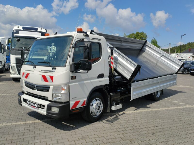 Mitsubishi Canter Fuso 9C18 3.0/180KM Automat, HDS FASSI F30 Wywrotka 3-str Skrzynia Biegów Automat Klimatyzacja DMC-8550kg UNIKAT Super Stan !!!