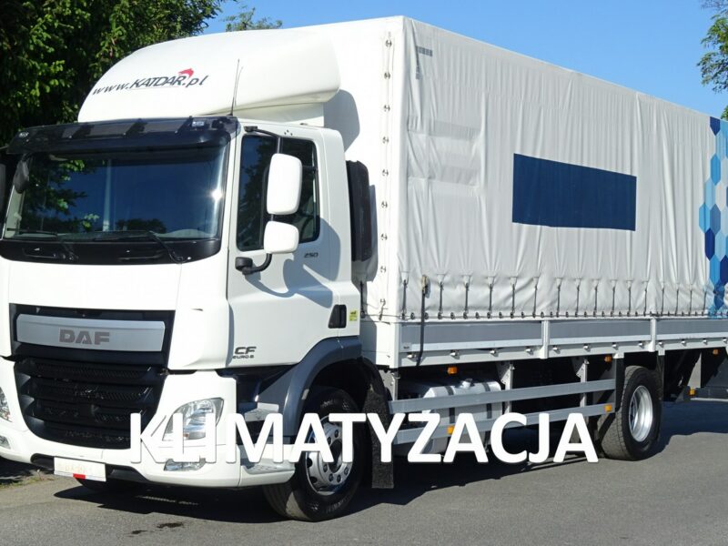 DAF CF 250 Euro 6 burto - firanka z windą,706 tys.km ! sprowadzony Skrzynia burto firanka z windąklapa ład. 10080 waga elektroniczna spro
