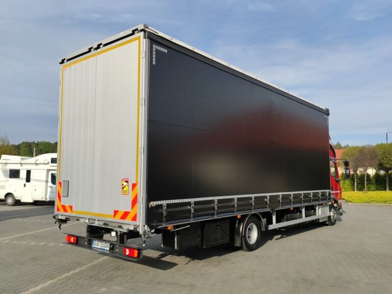 Volvo FL12.240 E6 Firana Tył Drzwi Dach Zsuwany Bogato Wyposażony !!! Ład-5523kg DMC-11990kg Kabina Glob Salon PL Zadbany Super STAN !!!