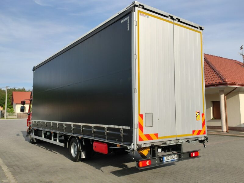 Volvo FL12.240 E6 Firana Tył Drzwi Dach Zsuwany Bogato Wyposażony !!! Ład-5523kg DMC-11990kg Kabina Glob Salon PL Zadbany Super STAN !!!